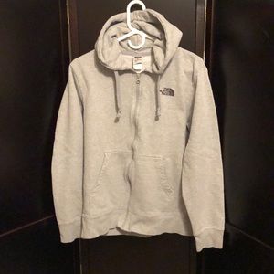 The North Face Men’s Gray Full Zip Hoodie size Medium